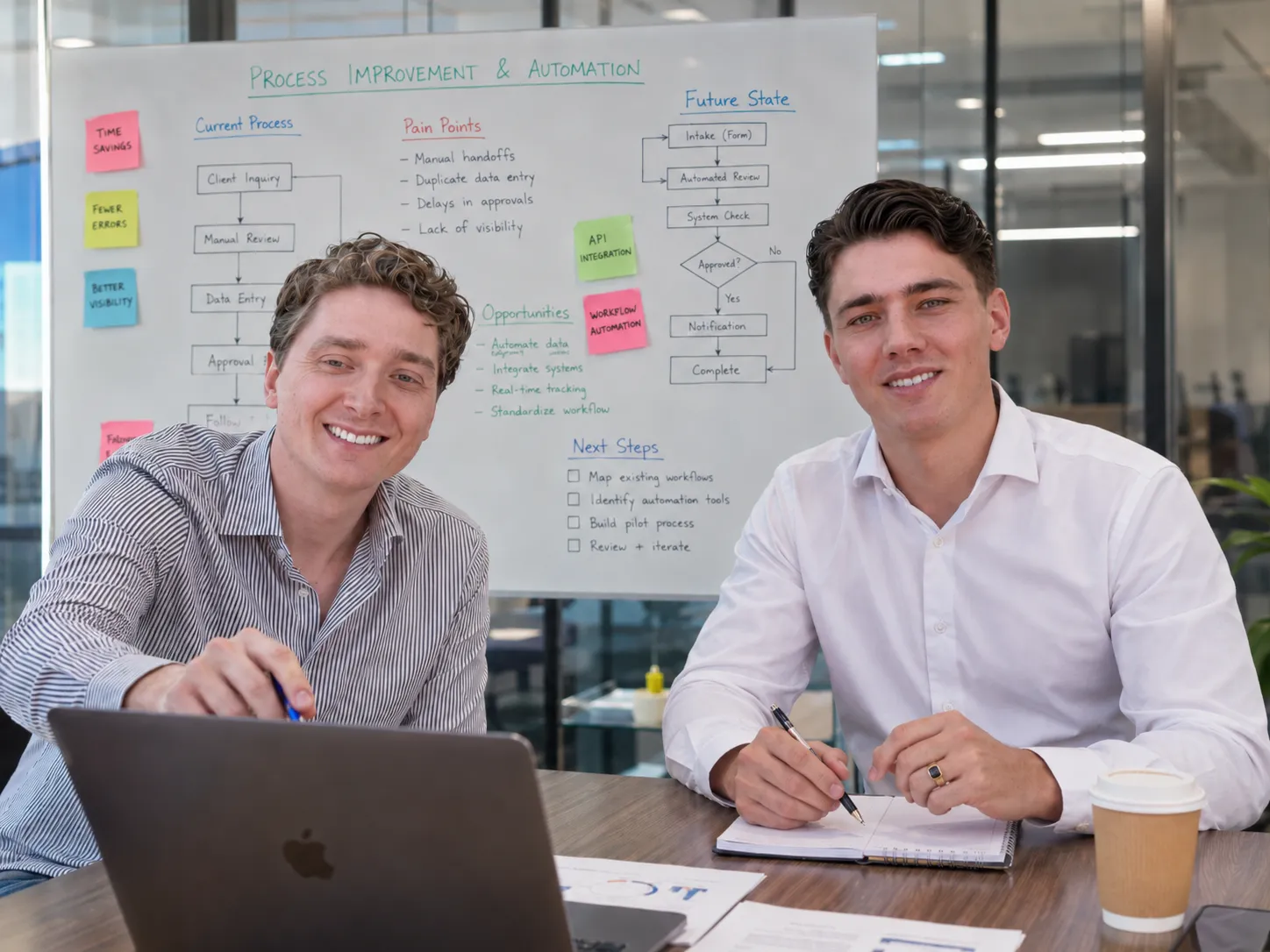 Justin en Dave van Dynalogical in gesprek over Maatwerk Applicaties